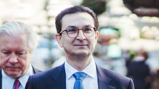 Surgeon Munjed Al Muderis on the way to court in 2023.