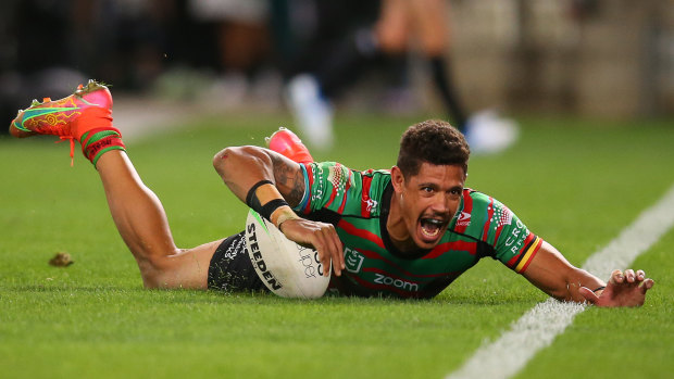 Dane Gagai trained with a guard over his left hand on Monday.