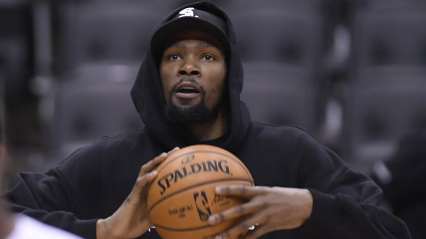 In demand: Kevin Durant is wanted by suitors including the New York Knicks and Brooklyn Nets. 