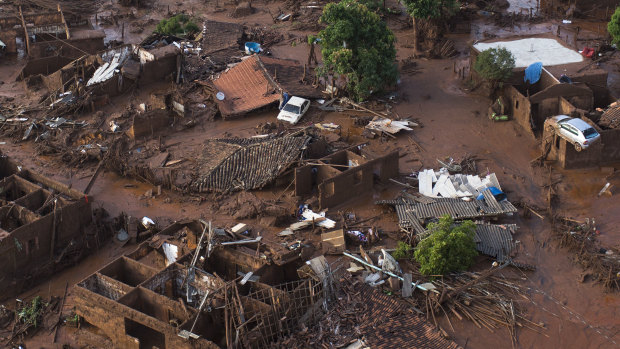 The collapse of the Fundao dam in 2015 killed 19 and poured roughly 40 million cubic metres of mining waste into communities.