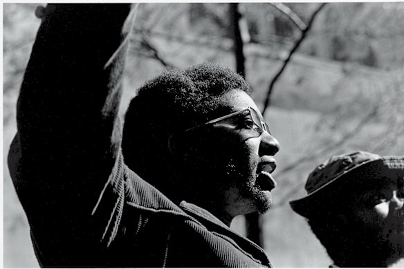 Fred Hampton in Chicago in October 1969, two months before his assassination.