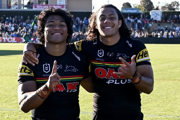 Local juniors Brian To’o and Jarome Luai helped power Penrith to a grand final appearance last year and striking distance of another.