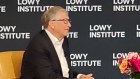 Bill Gates at the Lowy Institute on Monday.