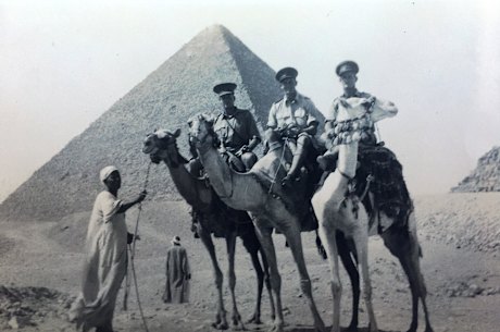 Bev Todd, Doug Burrows and Noel Craig in Egypt.