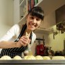 Baker Kate Reid of Lune Croissanterie prepares her handmade croissants.