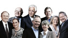 Left to right: John and Pauline Gandel;  Len Ainsworth; Frank Lowy, Graham and Louise Tuckwell; John Kinghorn; Nicola and Andrew Forrest.