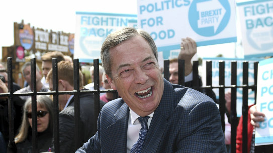 Nigel Farage's Brexit Party has surged in the polls.