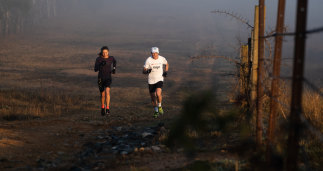 Wanting a world-class race to match the famous Sydney to Melbourne ultra marathons: Pat Farmer and Greta Truscott take part in the 1000 Miles To Light run. 