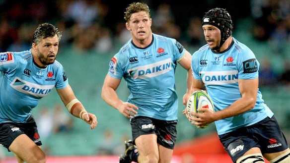 Team effort: Michael Wells was among the bench players who helped keep the pressure on the Crusaders. 