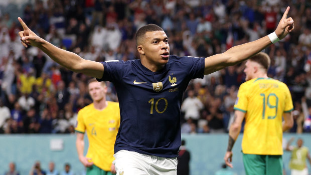 Kylian Mbappe proved too much for the Socceroos too handle
