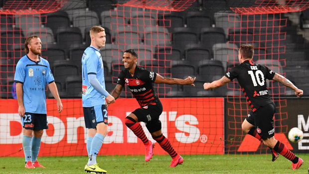 Kwame Yeboah unintentionally scored the Wanderers equaliser in the derby. 