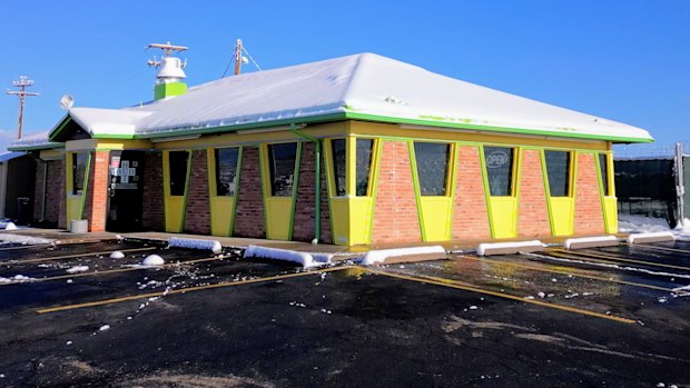 Bud Hut … a cannabis shop in a former Pizza Hut in Colorado.