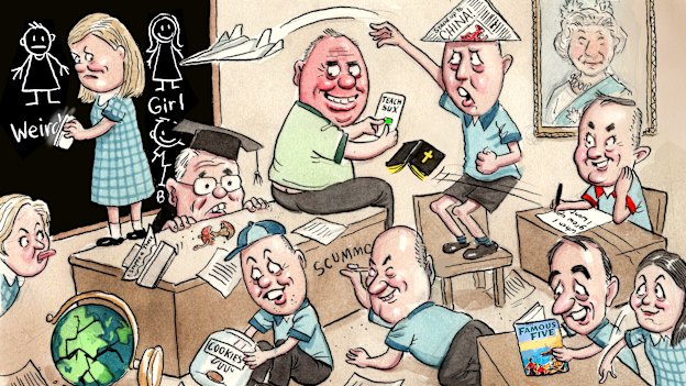 Where’s the teacher? Shakespeare’s depiction of a  government in chaos in 2022.
 