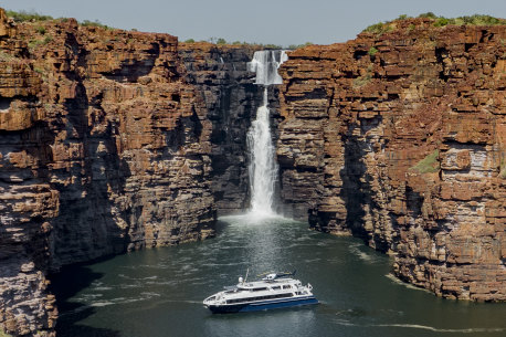 A region with scope for a soaking – King George River falls.
