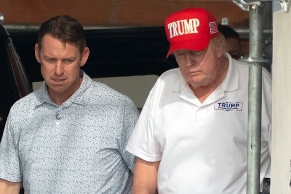 President Donald Trump is at the White House on Saturday.