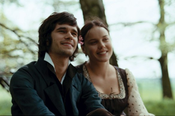 John Keats (Ben Whishaw) and Fanny Brawne (Abbie Cornish) in a scene from Jane Campion’s Bright Star.