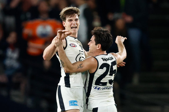 Paddy Dow (left) and Zac Fisher (right) are both expected to change clubs during the trade period. 