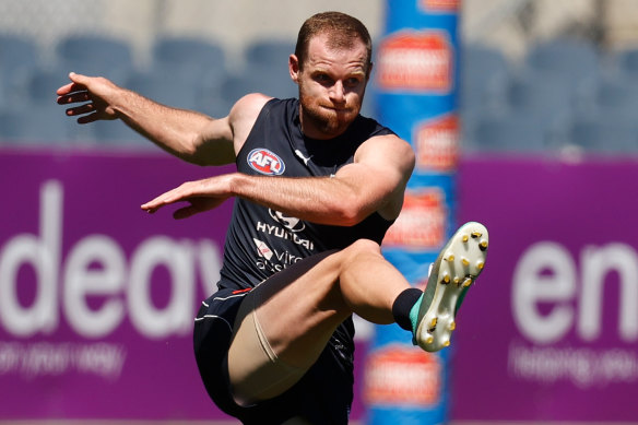 Sam Docherty is set to make his AFL return on Thursday.