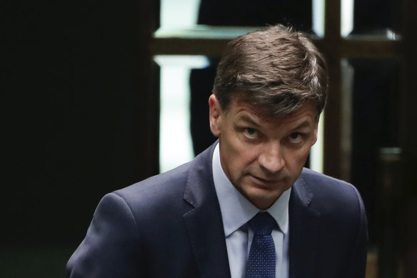 Minister for Energy and Emissions Reduction Angus Taylor faced intense pressure from the opposition last year.