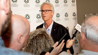 Pivotal moment: David Gallop and the rest of FFA management contingent is facing a crucial couple of weeks ahead.