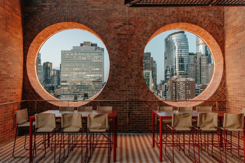 The Mid Air restaurant and bar atop Accor’s new Hyde Melbourne Place in Melbourne’s CBD.