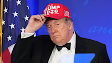 Even Donald Trump himself did not seem excited by his own re-election announcement.
