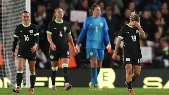 Australia battled hard when a player down but came up short against the European champions.