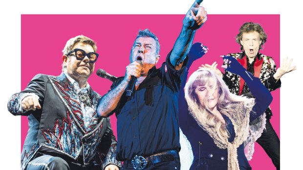 Youth may be king in the digital universe but Boomers rule rock concerts and action movies