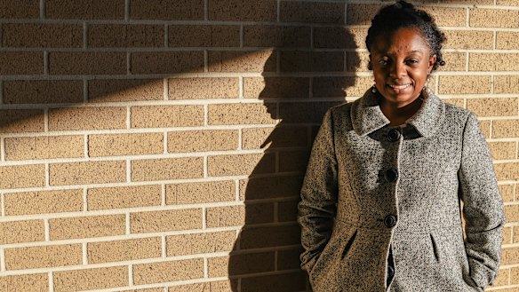 Joycelyn Davis, a direct descendant of slave ship Clotilda survivor Charlie Lewis, in Africatown.