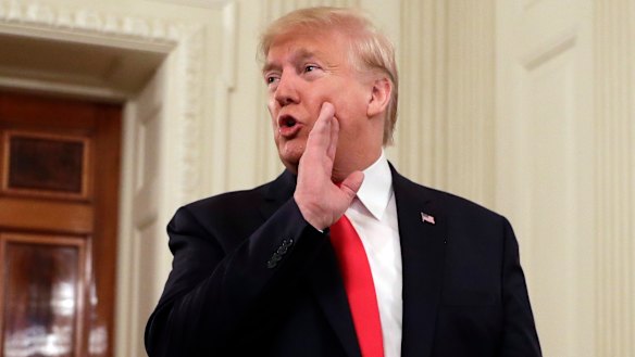 President Donald Trump  at the White House on Friday.