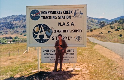 Colin Mackellar at Honeysuckle Creek tracking station in 1971.