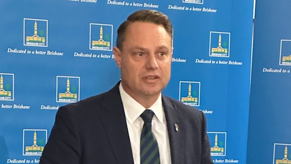 Brisbane Lord Mayor Adrian Schrinner.