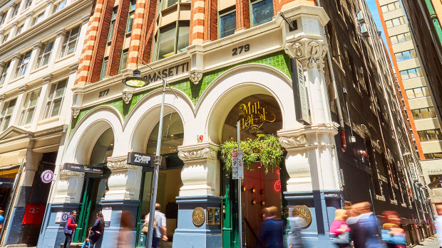 The ornate Tomasetti House in Flinders Lane, Melbourne is being brought to market. 