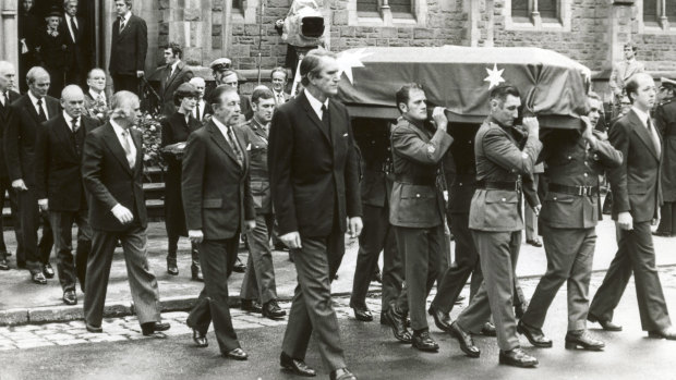 The funeral of Sir Robert Menzies