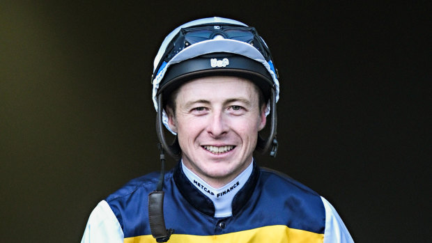 Jockey Harry Coffey has three rides on Champions Day at Flemington.