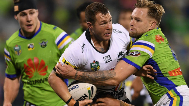 Long haul: Trent Merrin is set to leave Penrith after three years.