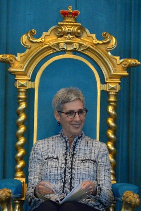Linda Dessau is sworn in as the 29th Governor of Victoria in 2015. 