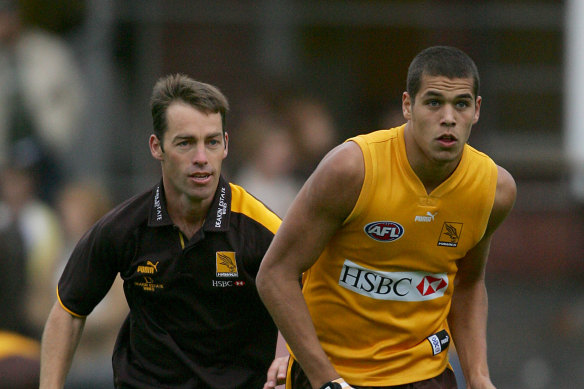 Alastair Clarkson tracked down Lance Franklin in Las Vegas to try to find out if he was staying.