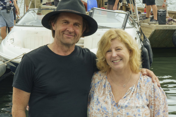 Director John Polson with author Liane Moriarty on the set of The Last Anniversary.
