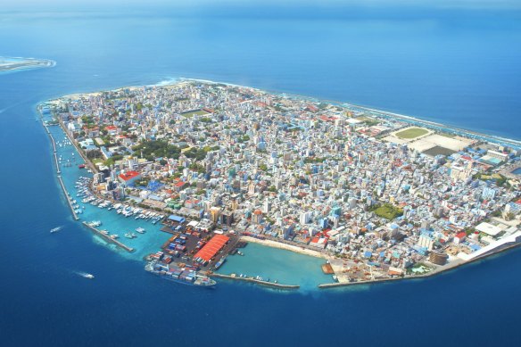 Growing pains: Male, the capital of the Maldives.