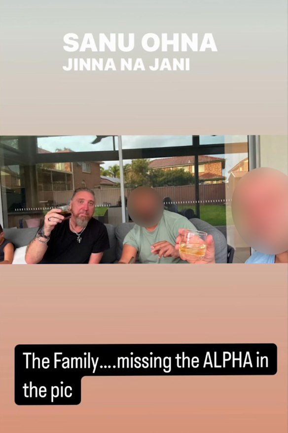 Tim Jones with two other men involved in the visit to the MA employee’s house.