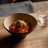 Aoi Tsuki Just Open - a new omakase restaurant in South Yarra. Salmon roe and sea urchi chirashizushi
Supplied to Good Food, Feb 17, 2023
Credit Griffin Simm
