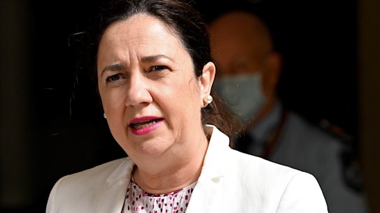 Premier Annastacia Palaszczuk has defended the rate at which COVID-19 vaccines are being delivered in Queensland.