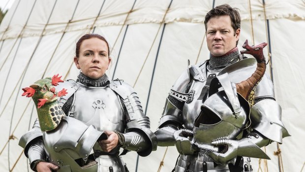 With nerves of steel, the couple who joust together, stay together