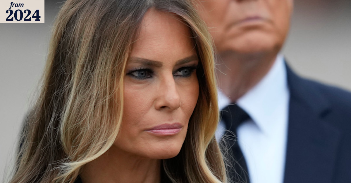 Melania Trump attends her mother Amalija Knavs’s funeral