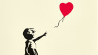 The Sydney-based vendor of this Banksy screenprint, Girl with Balloon, 2004, probably paid about $100 for it in London in 2004. Deutscher and Hackett have estimated it at $450,000 to $650,000 in its May 3, 2023 auction of fine art in Melbourne. This signed print of Banksy’s highly recognisable image is likely to sell to an overseas buyer. It is number 71 in an edition of 150.