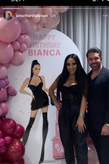 Bianca Roccisano pictured with Rich Lister Jonathan Hallinan.
