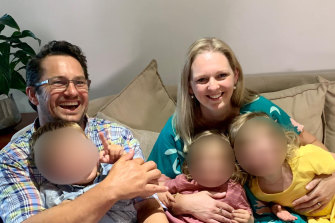 Casual relief teacher Belinda Cetnar (right) and her husband Jack (left), who also works at a school, are among those have challenged Victoria’s vaccine mandate.