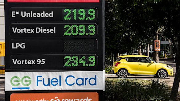 Rising petrol prices have contributed to inflation hitting 6.1 per cent.