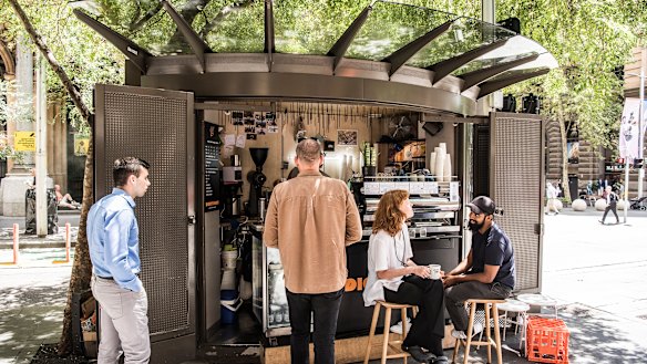 Businesses like cafe Diggy Doos, which operates from a JCDecaux kiosk, will be forced to move. 